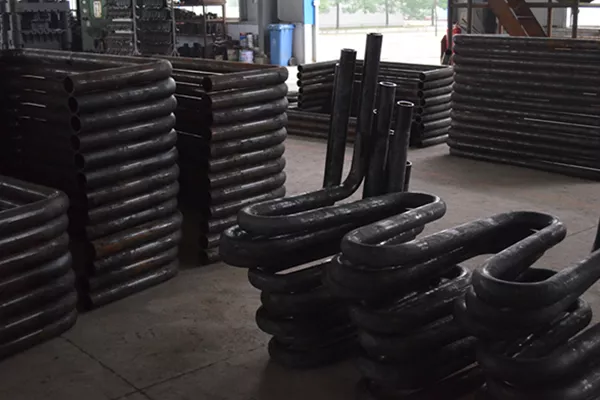 Bended cooling stave steel pipe